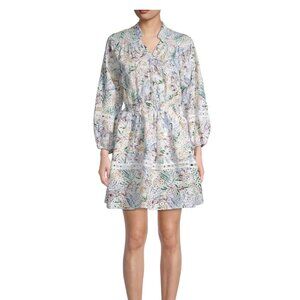 ✨ Avantlook Floral Eyelet Mini Dress | Saks Fifth Ave | Cottagecore Boho | Sz M